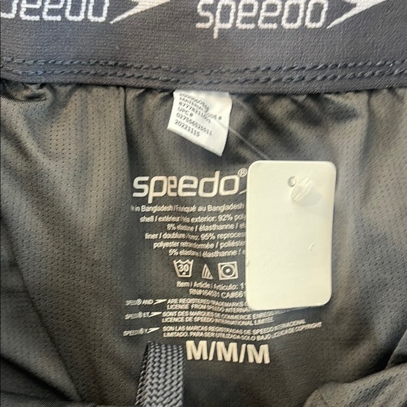 Speedo Black Swim Trunks men’s medium - Picture 3 of 5
